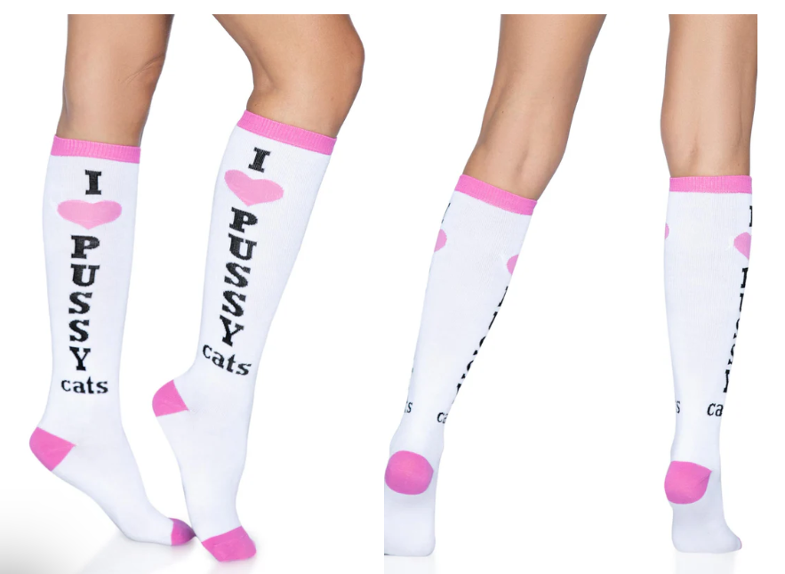 Pussycat Knee High Socks