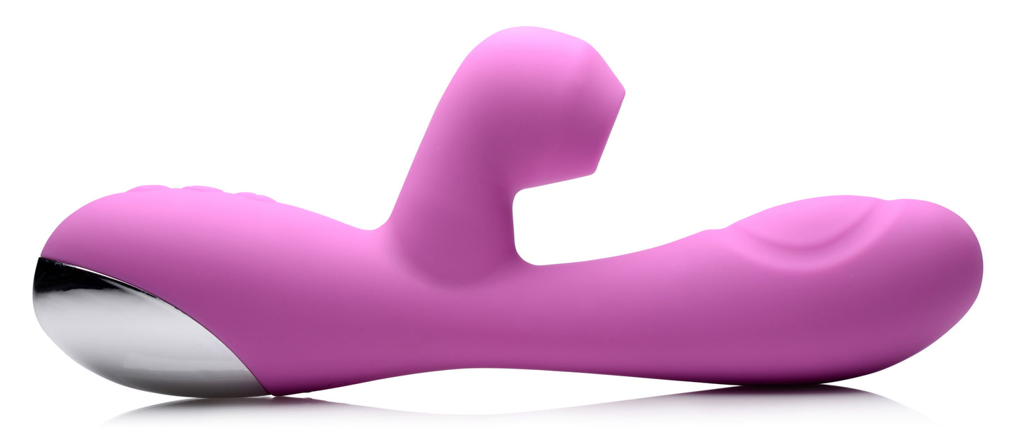 Shegasm 5 Star 10x Silicone Suction & Pulsing Rabbit - Pink INM-AG450-PNK