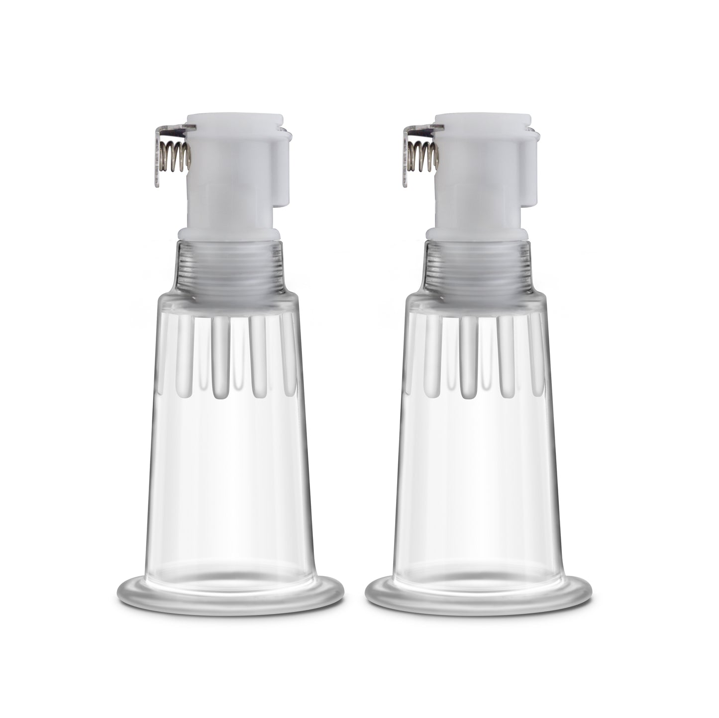 Temptasia Nipple Pumping Cylinders Set of 2 (0.75 Inch Diameter) - Clear BL-09701