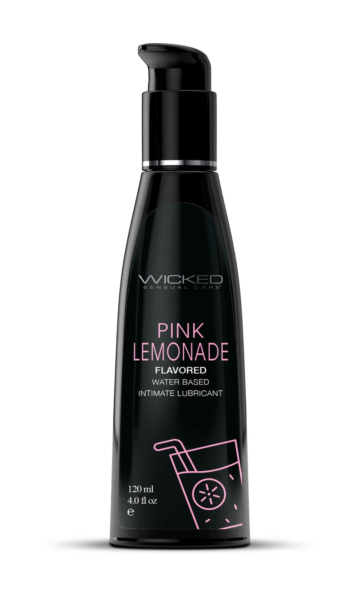 Aqua Pink Lemonade Flavored Water Based Intimate Lubricant - 4 Fl. Oz. WS-90374