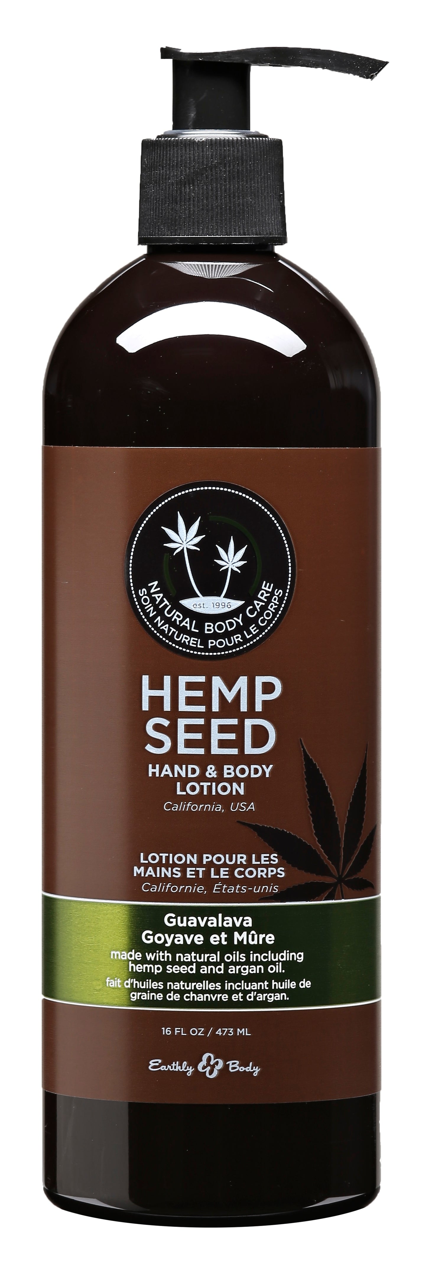 Hemp Seed Hand & Body Lotion - 16 Fl. Oz. - Guavalava EB-HSV268