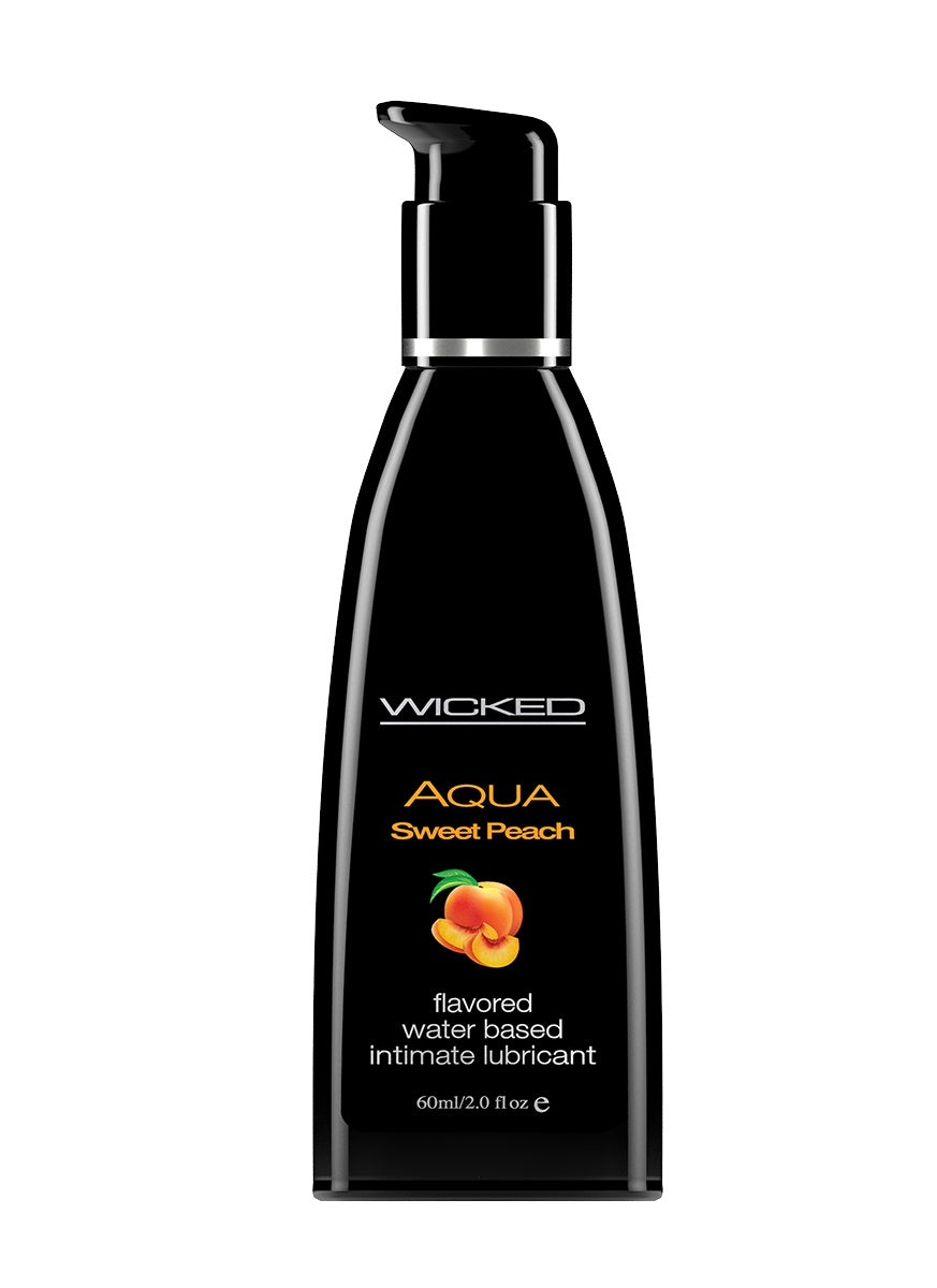 Aqua Sweet Peach Flavored Water Based Lubricant - 2 Oz. / 60 ml WS-90382