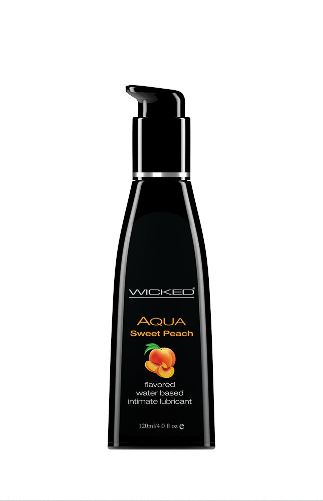 Aqua Sweet Peach Flavored Water Based Lubricant - 4 Oz. / 120 ml WS-90384