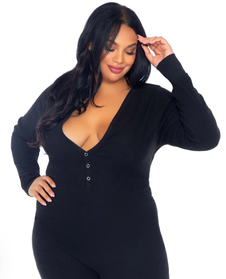 Sweet Dreams Plus Long Johns Romper