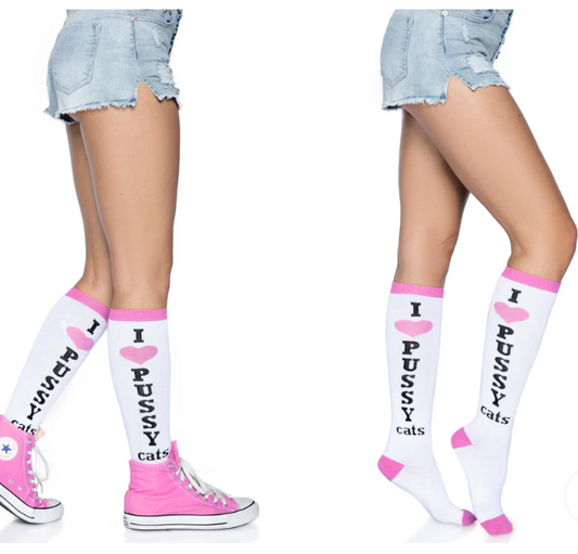 Pussycat Knee High Socks