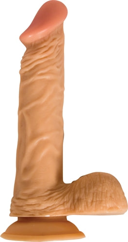 8 Inch Vibrating All American-Whopper With Balls NW1898-1