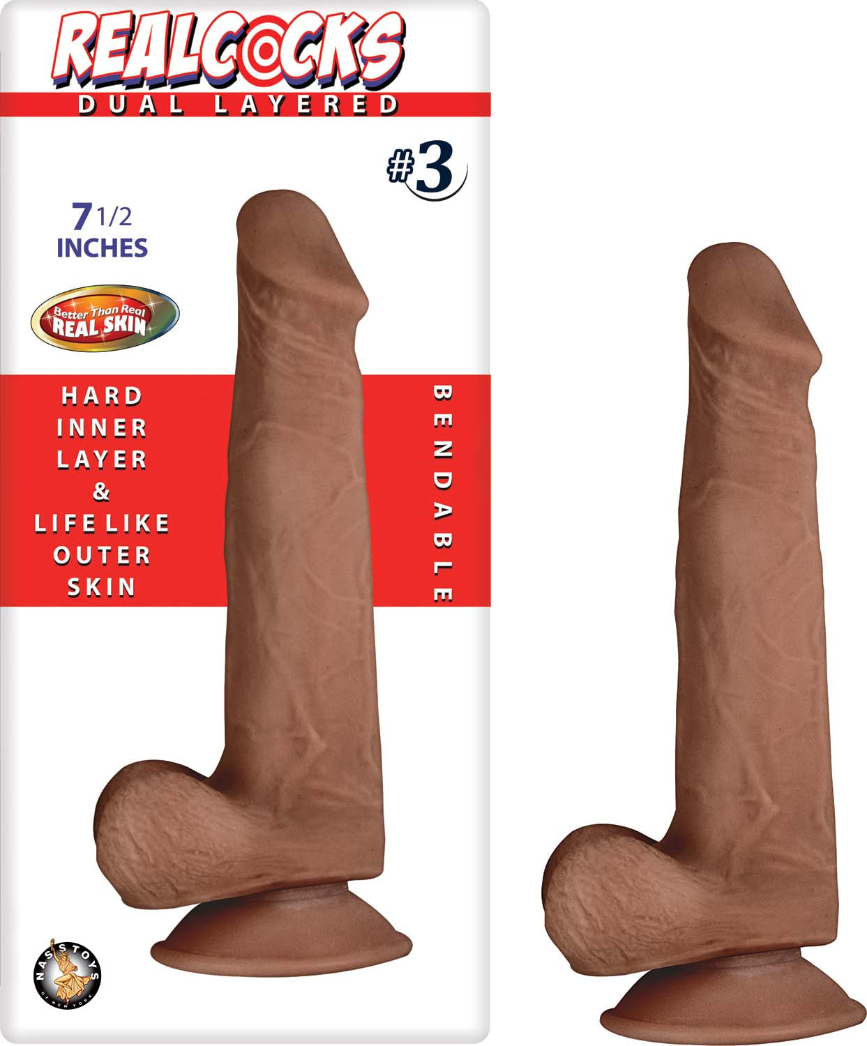 Realcocks Dual Layered #3 - Brown NW2782-2