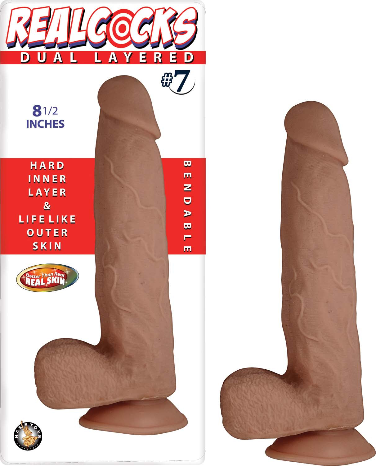 Realcocks Dual Layered #7 - Brown NW2786-2