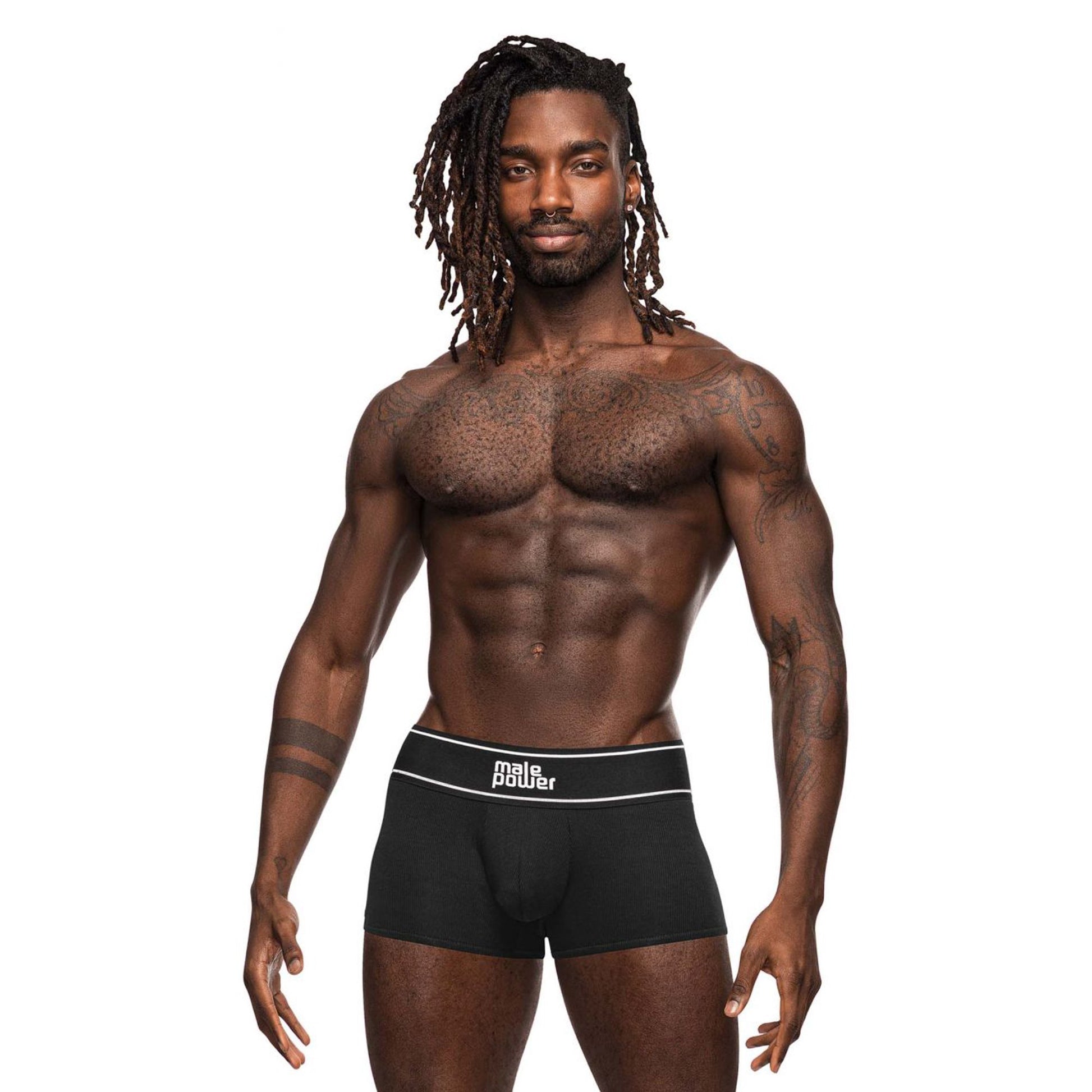 Modal Rib Pouch Short - Medium - Black MP-153275BKMD