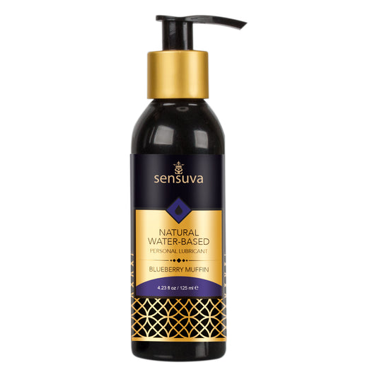 Natural Water-Based Personal Lubricant 4.23 Fl. Oz. - Blueberry Muffin SEN-VL693