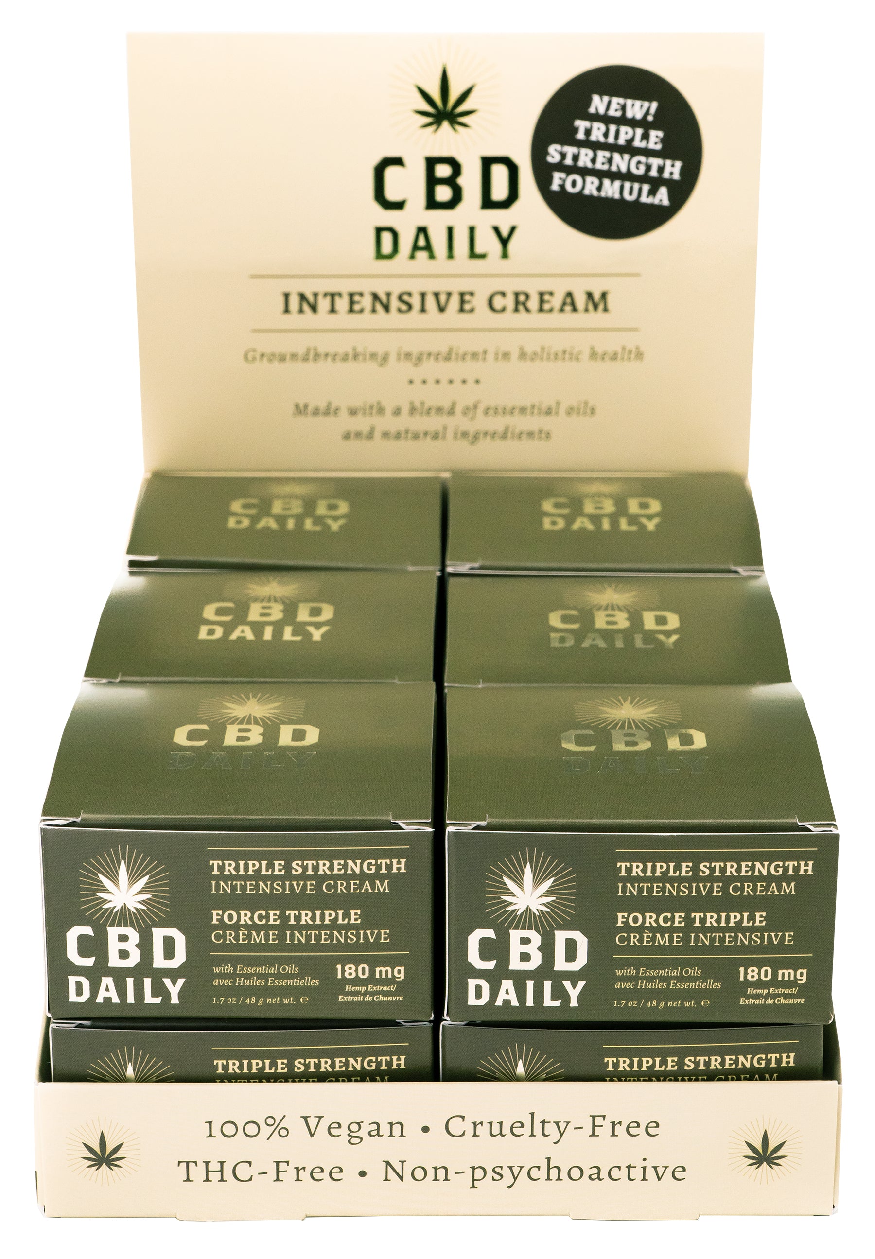 Cbd Daily Pocket Size Intensive Cream Display 24ct EB-CBDCPD024
